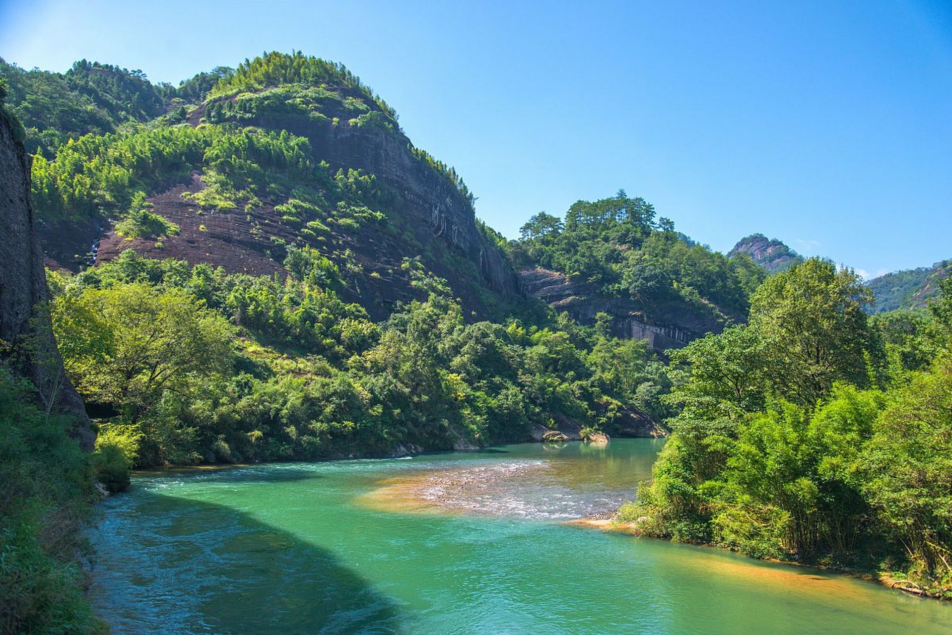 旅游# 福建武夷山,被誉为"碧水丹山"的称号,"奇,秀,美,古"的美景热怂