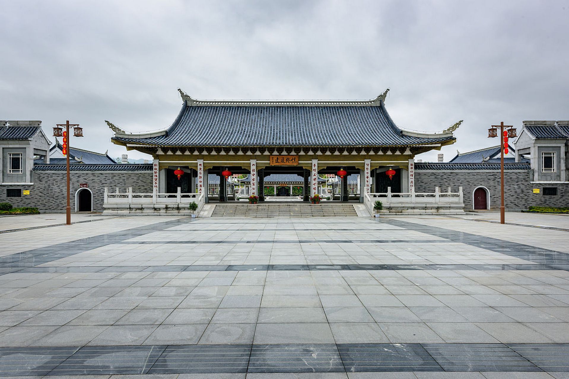 祠堂设计方案,农村祠堂设计布局效果图,祠堂建筑设计案例,祠堂规划