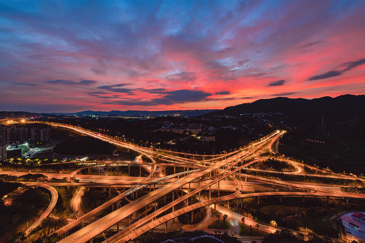 宏伟的洛阳立交桥
