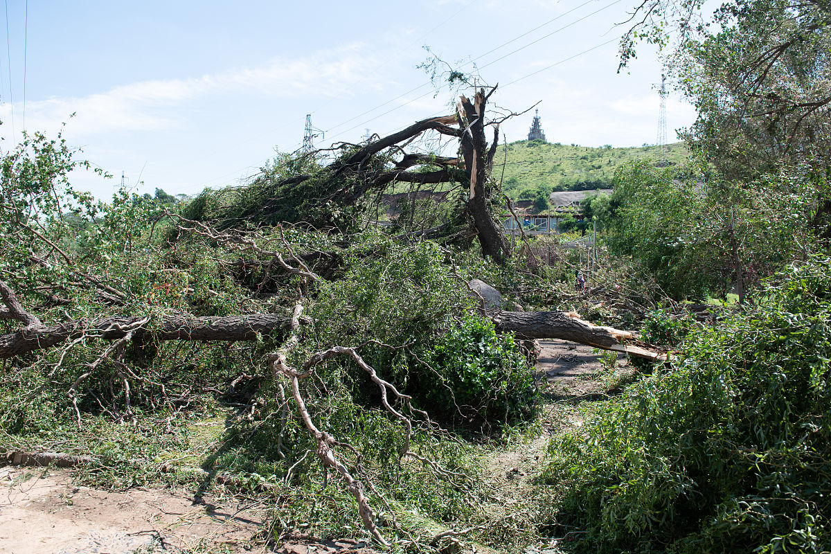 河南多地疑现龙卷风:狂风裹挟碎片.河南加油