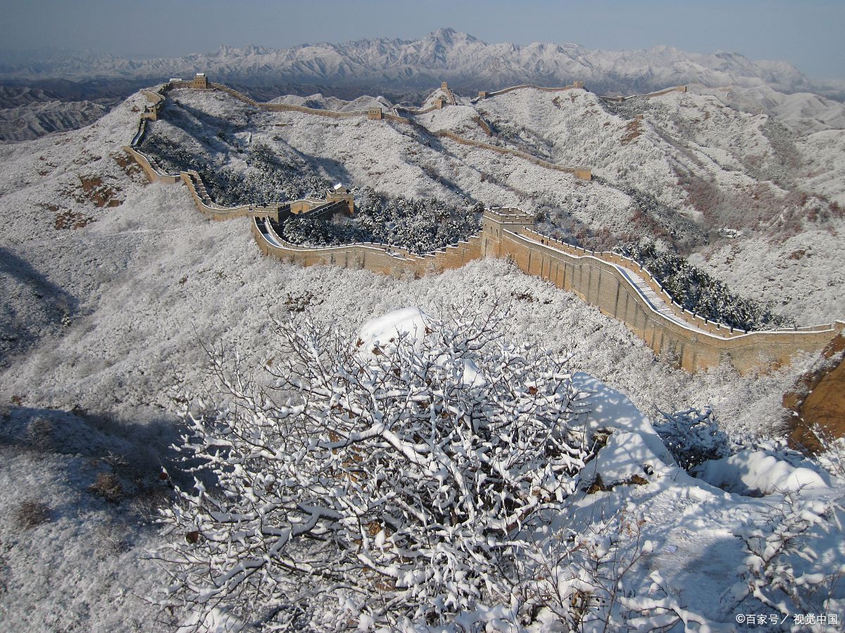 慕田峪雪景图片